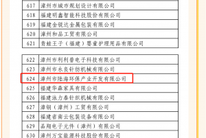 喜讯！陆海环保再次入围2021年福建省科技小巨人企业！