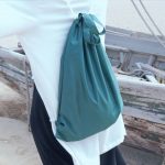 再生束口袋 背袋